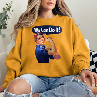 We Can Do It Rosie The Riveter Sweatshirt Adult Unisex S-XXL