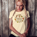 I Love Sweater Weather Fall Design Women's Slim Fit T-shirt S-2X