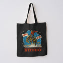 This Is Not My First Rodeo Large Cotton Tote Bag Grocery Totes