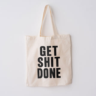 Get Shit Done Tote Bag Large Canvas Tote Grocery Totes