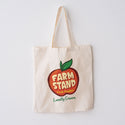 Farm Stand Locally Grown Tote Bag Large Canvas Tote Grocery Totes