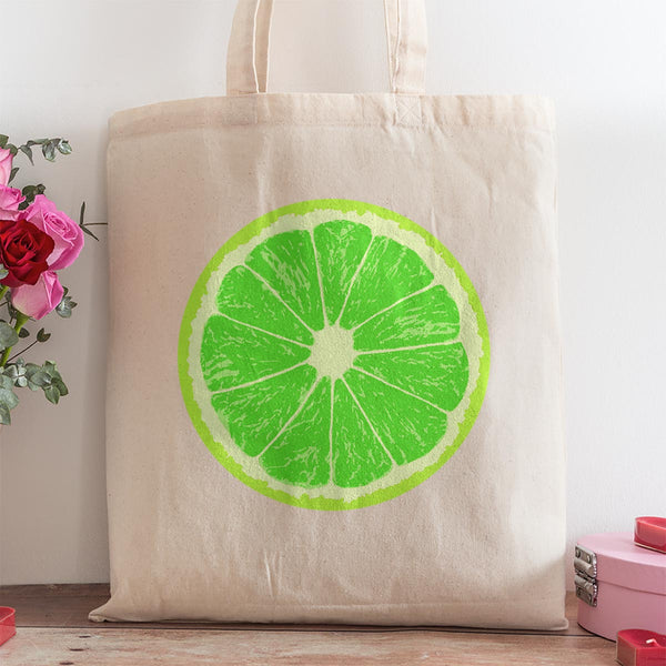 Citrus Fruit Slices Large Canvas Tote Grocery Totes - 4 To Choose From