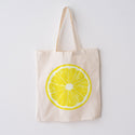 Citrus Fruit Slices Large Canvas Tote Grocery Totes - 4 To Choose From