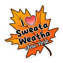 New York I Love Sweata Weatha Die Cut Sticker