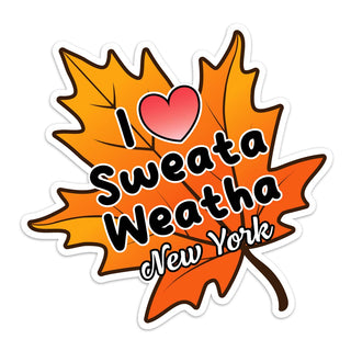 New York I Love Sweata Weatha Die Cut Sticker