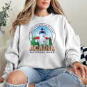 Maine Bass Harbor Head Lighthouse Sweatshirt Adult Unisex S-XXL