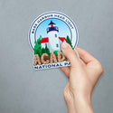 Maine Bass Harbor Head Lighthouse Die Cut Vinyl Sticker