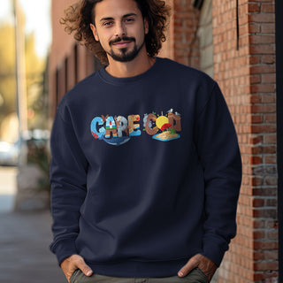 Cape Cod Whimsical Animals Sweatshirt Adult Unisex S-XXL