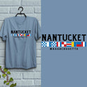 Nautical Flags Nantucket Massachusetts T-Shirt Adult Unisex S-2X, MA Tshirt