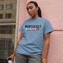 Nautical Flags Nantucket Massachusetts T-Shirt Adult Unisex S-2X, MA Tshirt