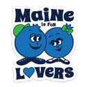 Maine is for Lovers Retro Blueberries Die Cut Vinyl Sticker