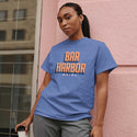 T-Shirt; Bar Harbor Maine Retro Design T-Shirt, Adult Unisex, 100% Cotton, S-XXL