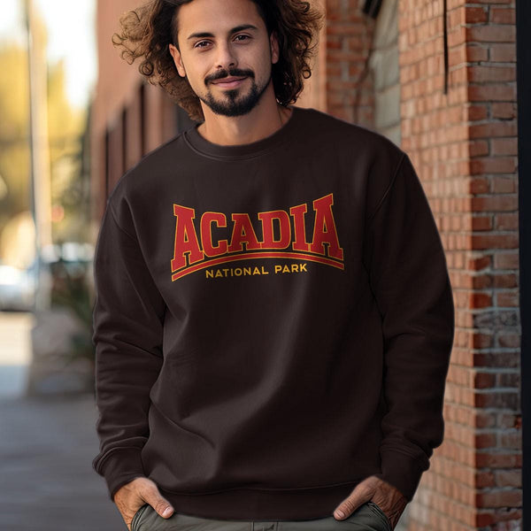 Sweatshirt; Acadia National Park Adult Sweatshirt Unisex S-2X, Cotton Poly Blend