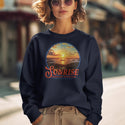 Sweatshirt; Cadillac Mountain Sunrise Acadia National Park Adult Sweatshirt Unisex S-2X