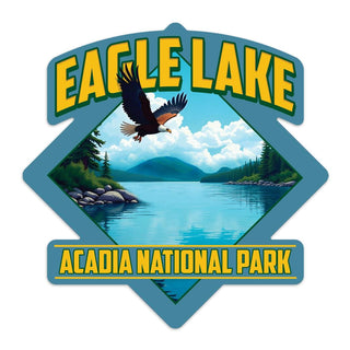 Eagle Lake Acadia National Park Maine Die Cut Vinyl Sticker For Car, Cooler, Window, Computers, Gifts for Maine Lovers