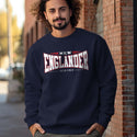 Sweatshirt: New Englander Sweatshirt, 100% Cotton, S-XXL, Adult Unisex Sweatshirts, Choose New England State, Exclusive Retroplanet Design