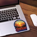 Cadillac Mountain Sunrise Acadia National Park Die Cut Vinyl Sticker For Car, Cooler, Window, Computers, Gifts for Maine Lovers