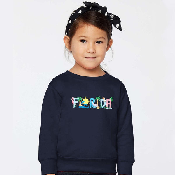 Florida Whimsical Animals Youth Sweatshirt, Kids Sweatshirts, Youth Unisex XS-XL