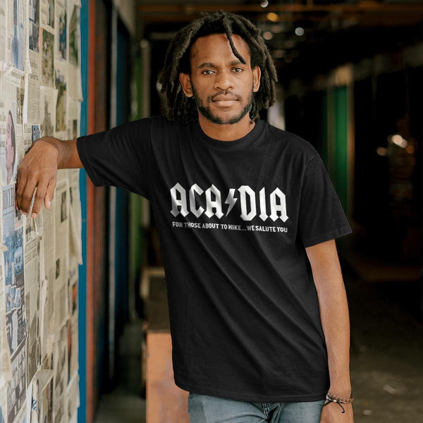 T-Shirt: Acadia We Salute You, 100% Cotton, S-XXL, Adult Unisex Tshirts, Exclusive Retroplanet Design, Maine tshirts