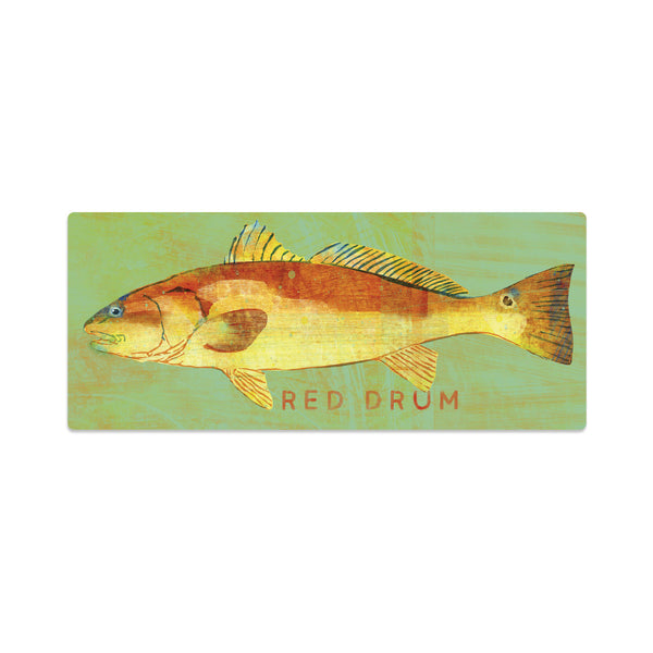 Red Drum Saltwater Fish Art Vinyl Sticker