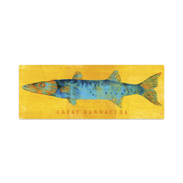 Great Barracuda Saltwater Fish Art Vinyl Sticker