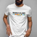 Marco Island Florida Nautical Flags, Adult Unisex 100% Cotton S-XXL, Coastal FL Tshirt, For Everyday, Souvenirs & Gift Giving