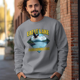 Sweatshirt; Eagle Lake Acadia National Park Adult Sweatshirt Unisex S-2X, Maine Apparel