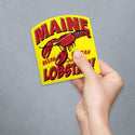 Maine Lobsta Beeah Buttah Die Cut Vinyl Sticker For Car, Cooler, Window, Computers, Gifts for Maine Lovers