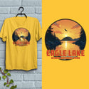 T-Shirt: Eagle Lake Acadia National Park Maine, 100% Cotton, S-XXL, Adult Unisex Tshirts, Exclusive Retroplanet Design, ME tshirts