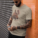 T-Shirt: Maine Moose Head Circle, 100% Cotton, S-XXL, Adult Unisex Tshirts, Exclusive Retroplanet Design, ME tshirts