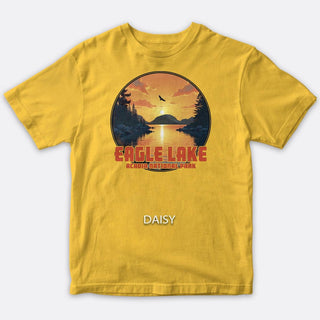 T-Shirt: Eagle Lake Acadia National Park Maine, 100% Cotton, S-XXL, Adult Unisex Tshirts, Exclusive Retroplanet Design, ME tshirts