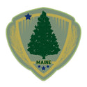 Maine Shield Star & Pine Tree Die Cut Vinyl Sticker For Car, Cooler, Window, Computers, Gifts for Maine Lovers