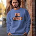 Sweatshirt; Bar Harbor Maine Retro Design Sweatshirt, Adult Unisex, S-XXL, Cotton Poly Blend, Maine Sweatshirts