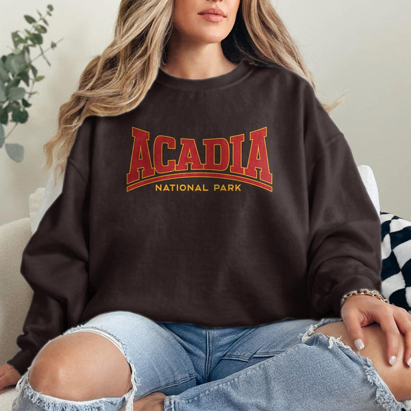 Sweatshirt; Acadia National Park Adult Sweatshirt Unisex S-2X, Cotton Poly Blend