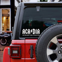 Bumper Sticker; Acadia We Salute You Large Bumper Sticker, Maine Stickers