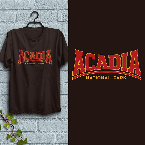 Acadia National Park, 100% Cotton, S-XXL, Adult Unisex Tshirts, Exclusive Retroplanet Design, Maine tshirts