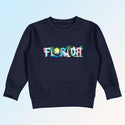 Florida Whimsical Animals Toddler Sweatshirt, Kids Sweatshirts, Toddler Unisex 2T-5/6