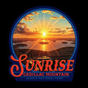 Cadillac Mountain Sunrise Acadia National Park Die Cut Vinyl Sticker For Car, Cooler, Window, Computers, Gifts for Maine Lovers