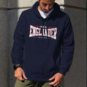 Sweatshirt: New Englander Hoodie, 100% Cotton, S-XXL, Adult Unisex Hoodies, Choose New England State, Exclusive Retroplanet Design