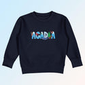 Acadia Maine Whimsical Animals Toddler Sweatshirt, Kids Sweatshirts, Toddler Unisex 2T-5/6