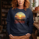 Sweatshirt; Cadillac Mountain Sunrise Acadia National Park Adult Sweatshirt Unisex S-2X