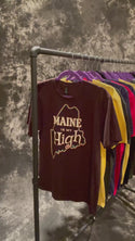 Maine Is My High Adult Unisex T-Shirt S-2X 100% Cotton Adult