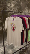 Clown Wearing Small Hat T-Shirt, White Adult Unisex S-XXL, 100% Cotton