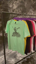 Stage Diving Skeletons T-Shirt, Adult Unisex Mint Green Tshirt, 100% Cotton, S-XXL, Rock T-shirt