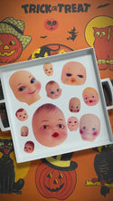 Creepy Doll Heads Vinyl Sticker Set of 21