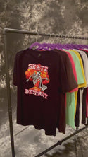 Skate and Destroy T-Shirt, Adult Unisex Black T-Shirt, 100% Cotton, S - XXL