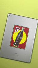 Coca-Cola 5 Cents Bottle Vinyl Sticker