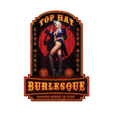 Top Hat Burlesque Pin Up Sign Large Cut Out 20 x 28