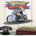 Biker Babes Built For Speed Sign Large Cut Out 28 x 21