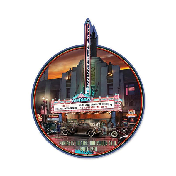 Pantages Movie Theater Sign Large Cut Out  22 x 27
